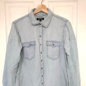 Button-Down Denim Shirt